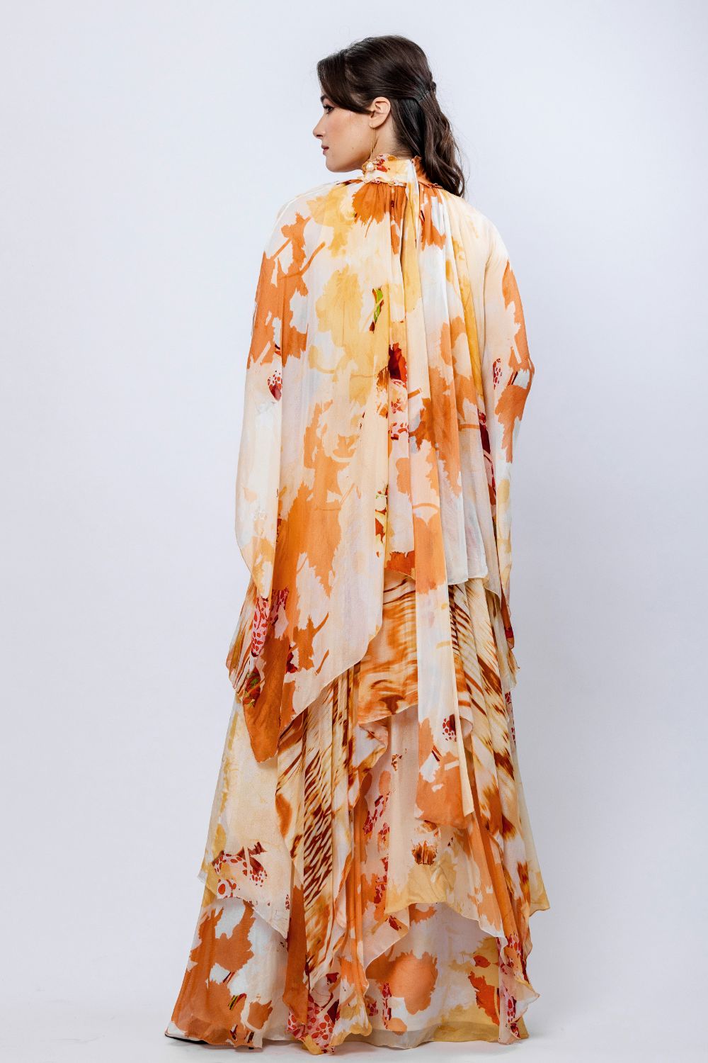 Apricot Crush Embroidered Maxi Dress