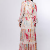 Floaty Gold Foil Maxi Dress