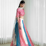Printed Patchwork Lehenga Set