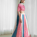 Printed Patchwork Lehenga Set