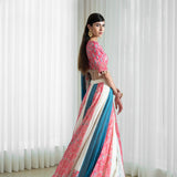 Printed Patchwork Lehenga Set