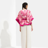 Sakura Printed Peplum Top With Pants