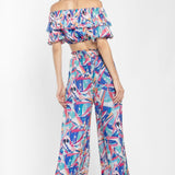 Chiffon Off Shoulder Top and Pant
