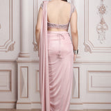 Drape Saree With Detailed Blouse