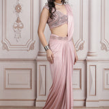 Drape Saree With Detailed Blouse
