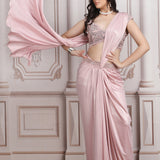 Drape Saree With Detailed Blouse