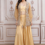 Jacket Set With Heavy Embroidery
