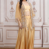Jacket Set With Heavy Embroidery