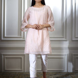 Soft Peach Tunic With Ankle Length Pants