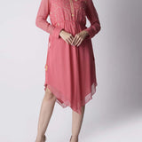 Pink Georgette Dress