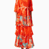 Tiered Maxi Dress in Chiffon