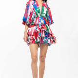 Red Tiered Mini Dress