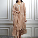 Nude Aari Embroidered Kurta Set