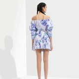 Ume Printed Short Dress
