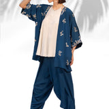 Saphire Blue Kimono Set