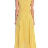 Yellow Hand Embroidered Kurta Dress