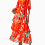 Tiered Maxi Dress in Chiffon