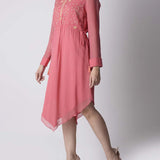 Pink Georgette Dress
