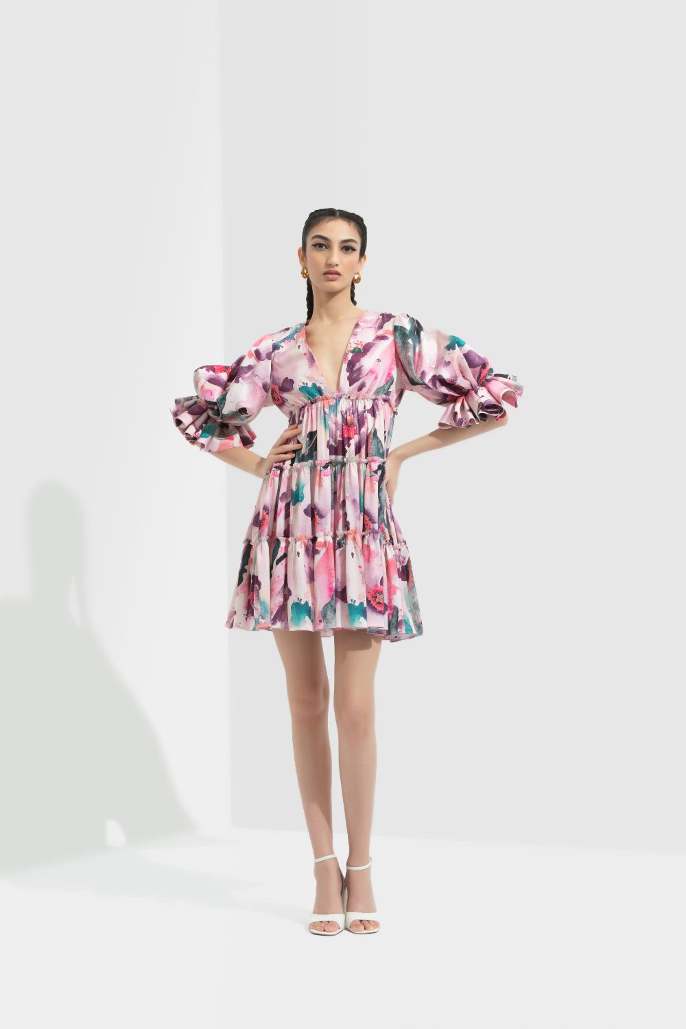 Azalea Printed Short Dress #RTS