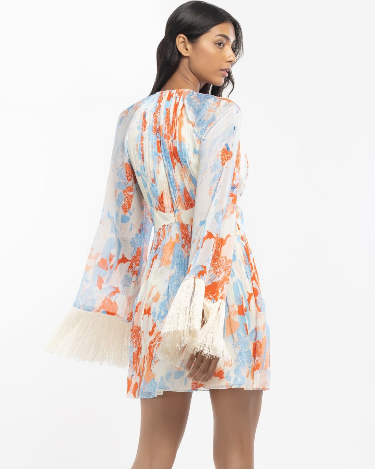 Chiffon Printed Short Dress