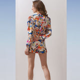 Satin Multi Geometric Set