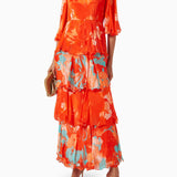 Tiered Maxi Dress in Chiffon