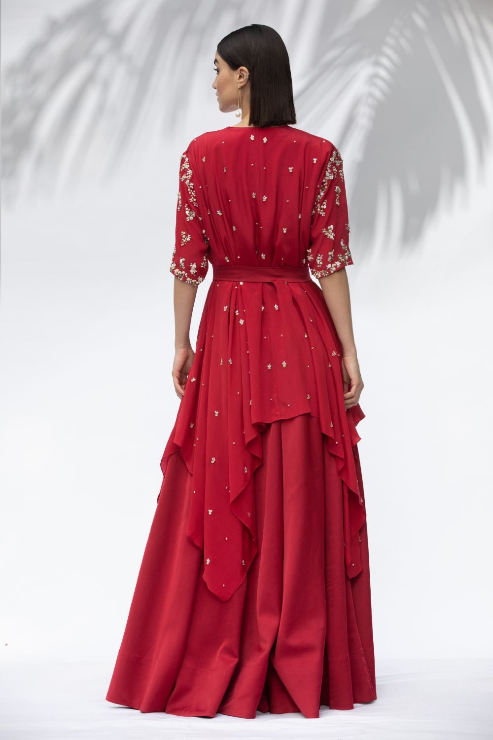 Ruby Red Tunic With Skirt Set #RTS