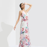 Iris Printed Long Dress