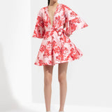 Mirrai Printed A-line Dress
