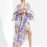 Sumire Printed Butterfly Dress