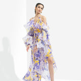 Sumire Printed Butterfly Dress