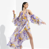 Sumire Printed Butterfly Dress