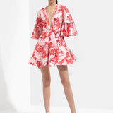 Mirrai Printed A-line Dress