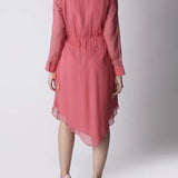 Pink Georgette Dress