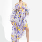 Sumire Printed Butterfly Dress