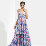 Matsu Printed Long Dress