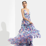 Matsu Printed Long Dress