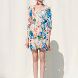 Short Tierd Dress With A Slip