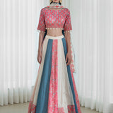 Printed Patchwork Lehenga Set