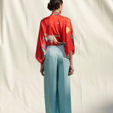 Tropical Kaftan Top & Pants Set