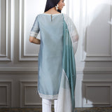 Green Dori Embroidered Kurta Set