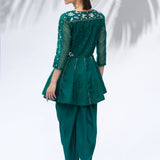 Emerald Green Tunic With Dhoti