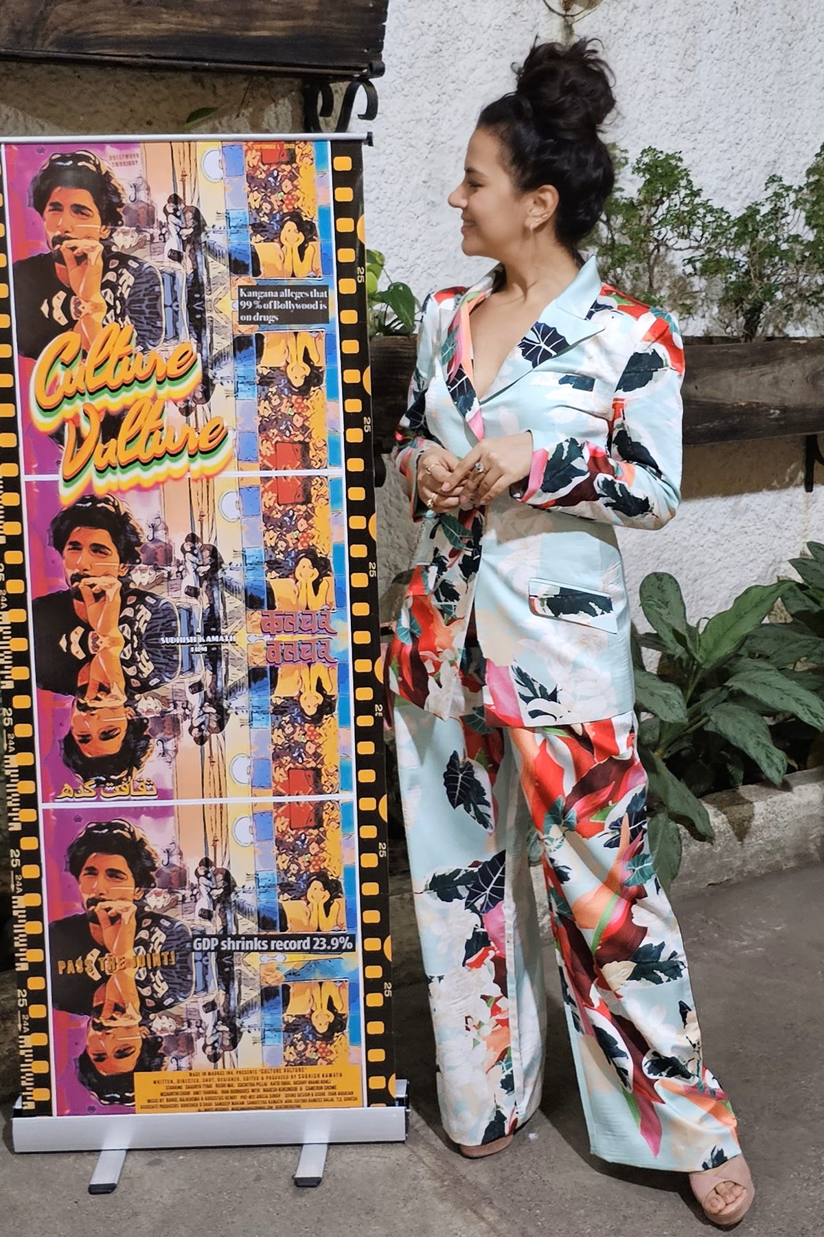 Rashi Mal in Satin Printed Pant Suit