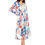 Cotton Poplin Printed Shirt Dress