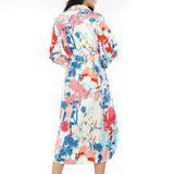 Cotton Poplin Printed Shirt Dress