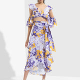 Sumire Butterfly Bustier With Wrap Skirt