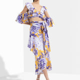 Sumire Butterfly Bustier With Wrap Skirt