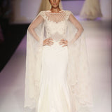Ivory Celeste Cape Gown