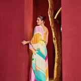 Multi Lane One-Shoulder Kaftan