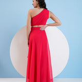 Swarovski Red Asymmetric Dress